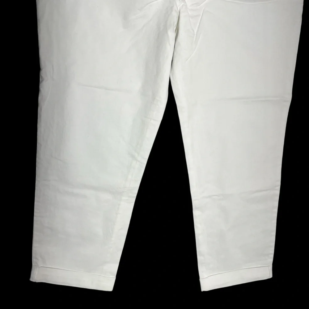 Tommy Hilfiger Women’s White 12 Hampton Heritage Stretch Slim Cuffed Crop NWT*** - Picture 6 of 16